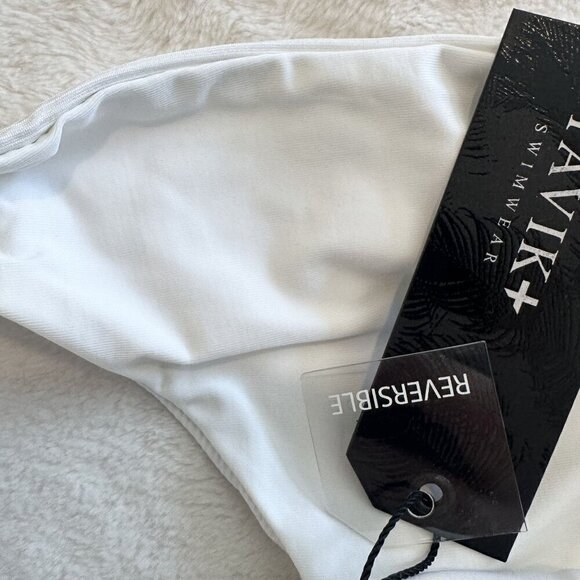 NWT Tavik Goldie Swim Bottom in Ribbed White - Extra Small - Picture 4 of 6